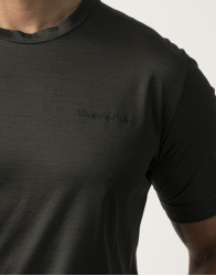 Castello d'Oro Dark Green T-shirt 100% Cotton Regular Fit thumbnail 4